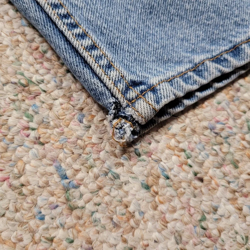 Levi's 505 Shorts Mens 38 Blue Vintage 90s Orange Tab‎ Made in USA Denim Jorts